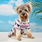 1pc Pet Christmas Reindeer Graphic Pajamas Hooded Jumpsuit For Puppy, Toy And Small Dog