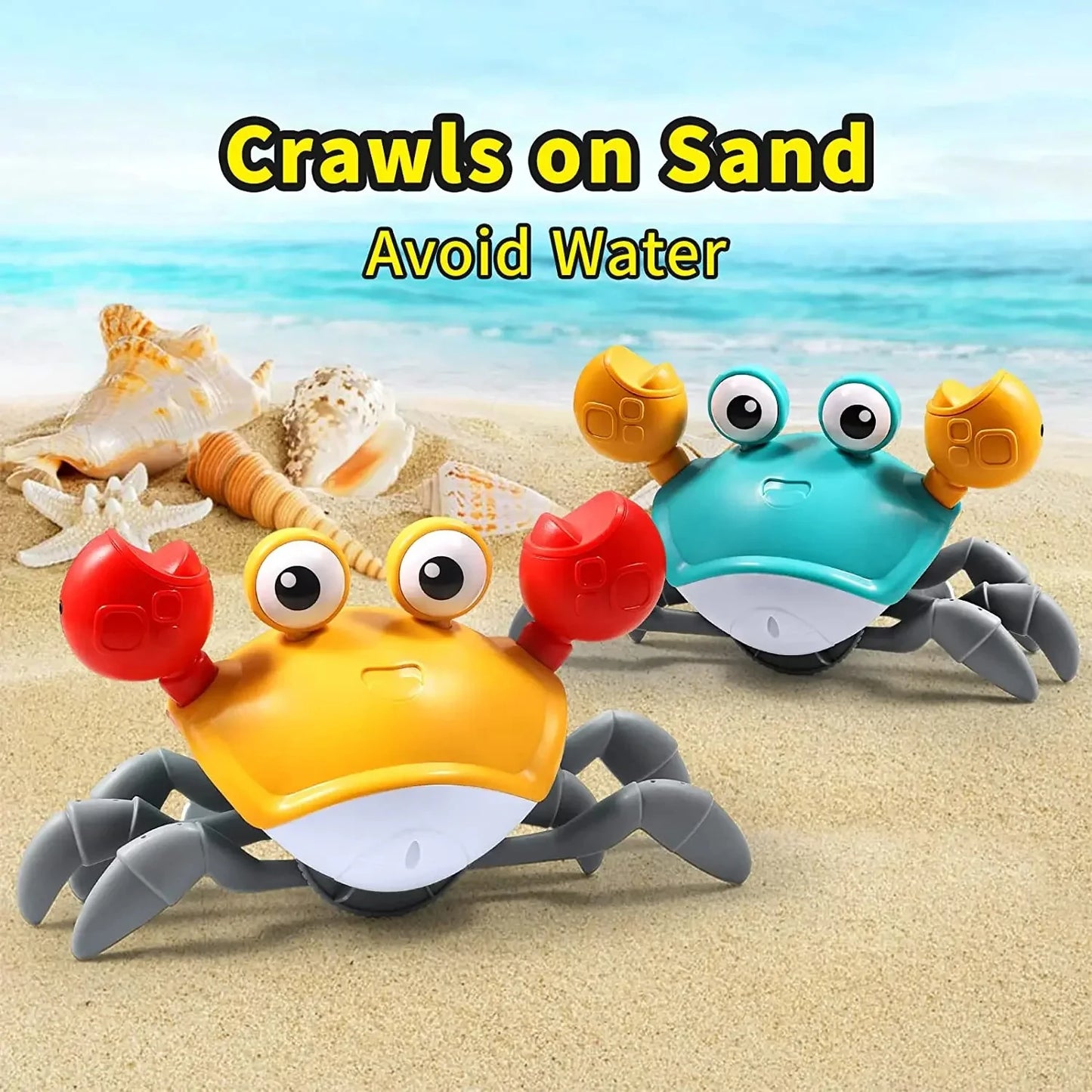 Musical escaping crab "Crawling Baby Walker Crab"