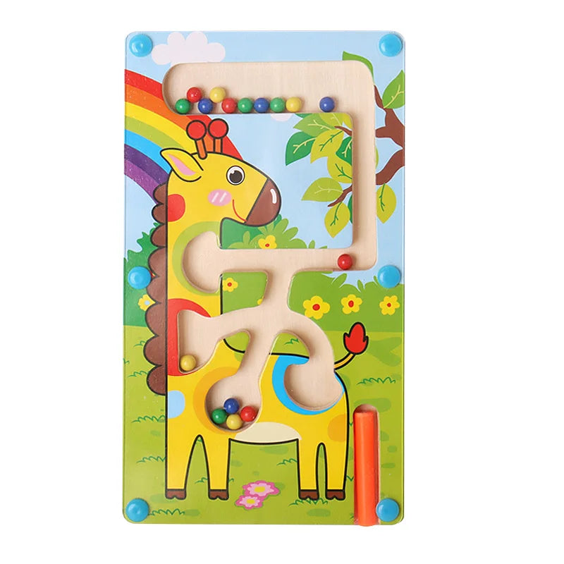 Magnetic Wooden Puzzle Game – Smart Fun for Growing Minds