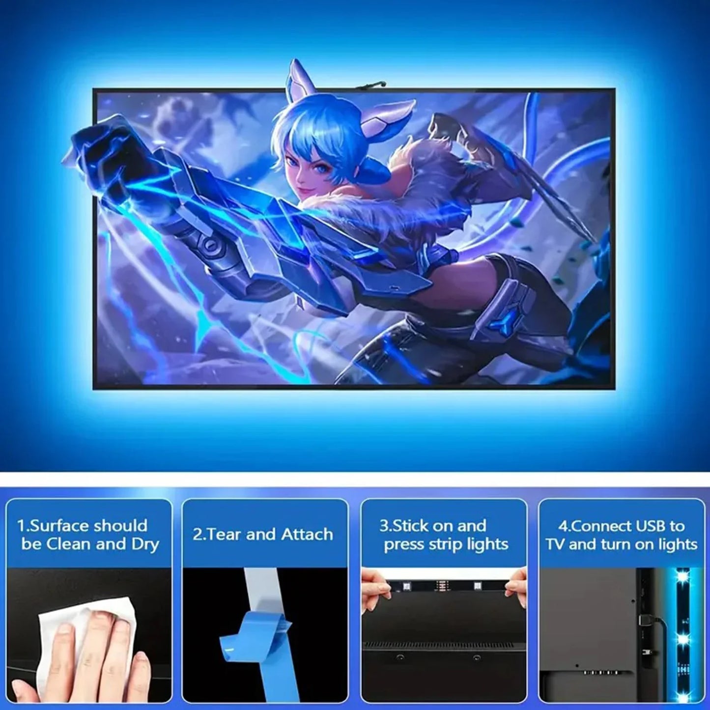 PC/TV LED Strip  Smart  Light Sync with Music