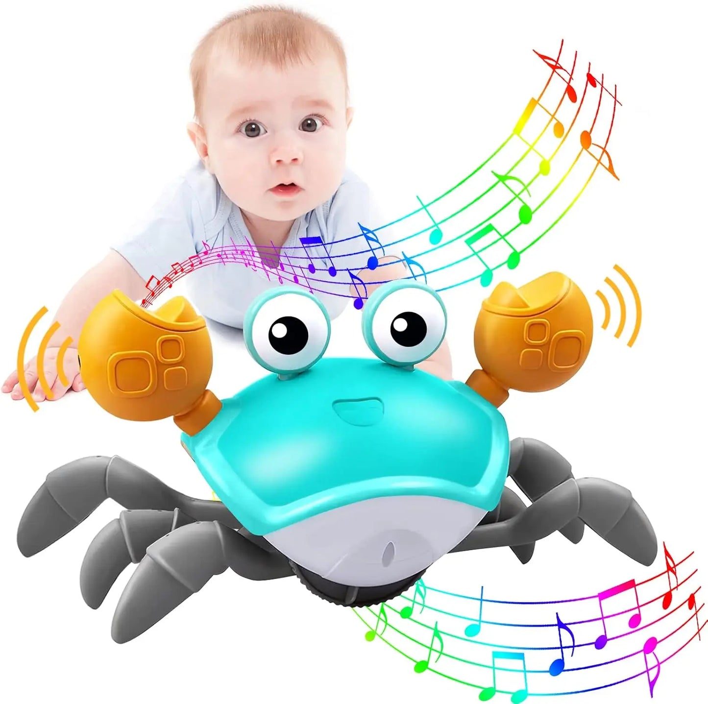 Musical escaping crab "Crawling Baby Walker Crab"